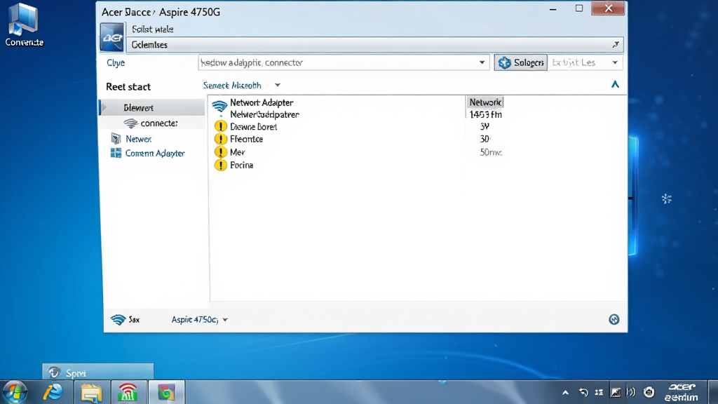 һ��Acer��Aspire 4750G�ʼǱ�����������״̬ͼ����Ļ���½�����������ͼ����ʾ�����������������ź����������ϴ����豸���������ڣ������������б����κλ�ɫ��̾�ţ���������������࣬���ʸɾ����޶���Ԫ�ء�