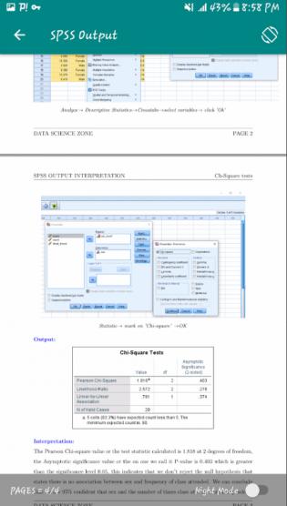 SPSS 安卓版 软件功能截图