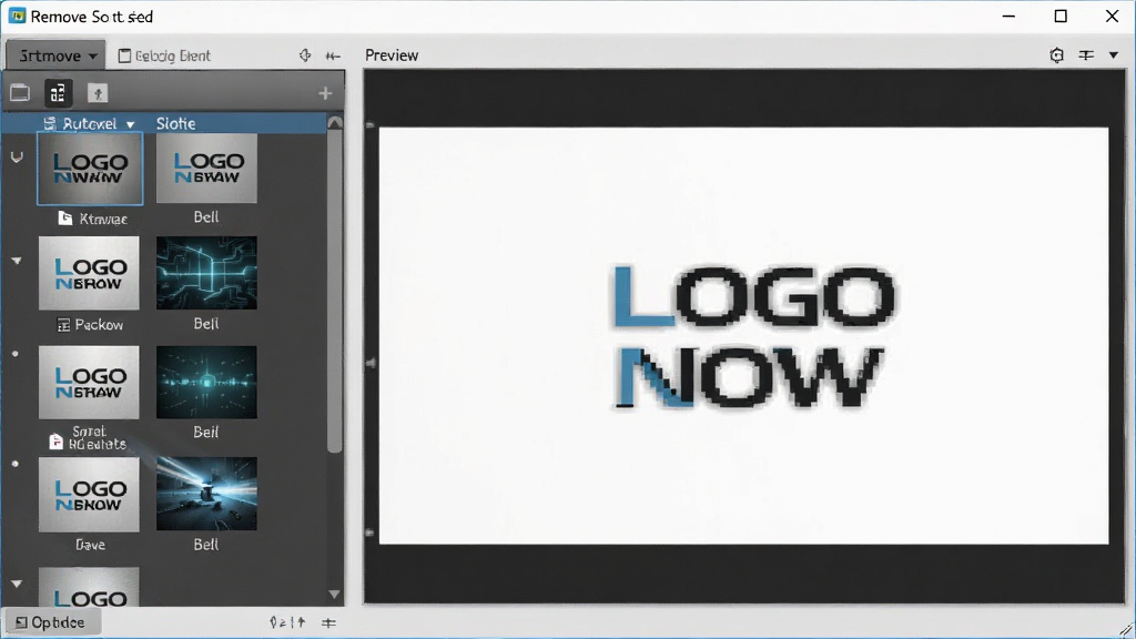 Remove Logo Now����������Ԥ��ͼ��չʾ����ֱ�۵Ĳ�����壬���Ϊ�ز��б����Ҳ�ΪԤ�����ڣ�����Ϊǳ��ɫ�Ƽ���������Ű����������ʸ���ɾ����޶���Ԫ��