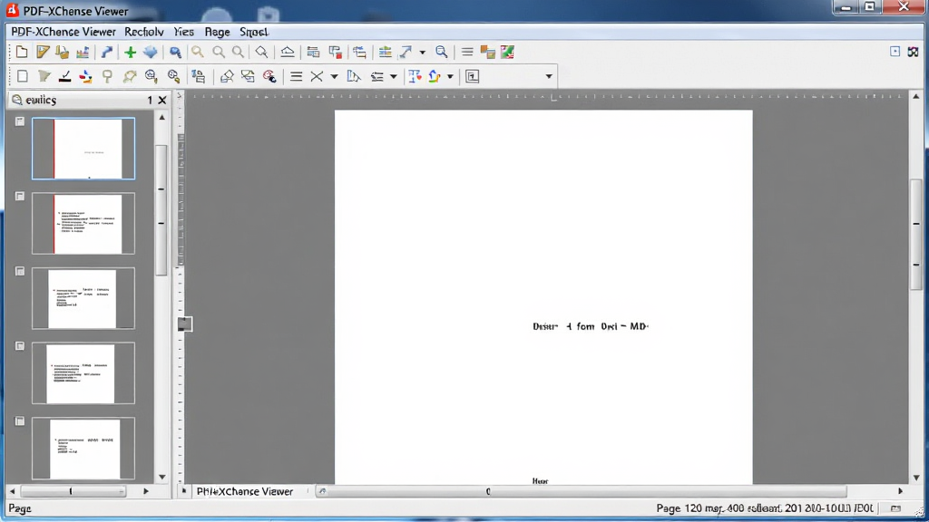 һ�ŵ�����Ļ��ͼ����ʾPDF-XChange Viewer�������棬���������ͼ���������Ҳ����ĵ��༭���������в˵����͹�����������״̬����ʾҳ����Ϣ�����ֺ��������дʵ�������������ɾ��޶���Ԫ��