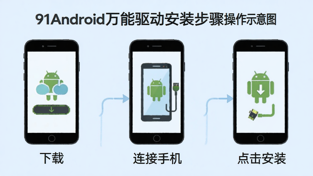 91Android����������װ�������ʾ��ͼ�������Ϊ�������裬��һ�����أ��ڶ��������ֻ��������������װ��ÿһ������Сͼ�꣬������Ϊ��ƽ���廭����������ɫ���ɾ����࣬��������