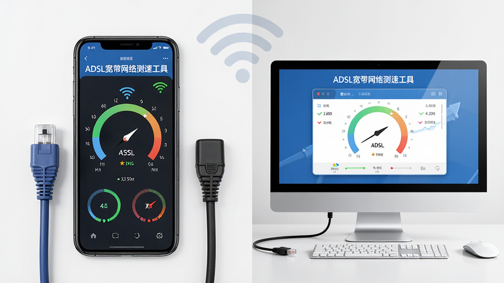 ����Ϊ��ADSL����������ٹ��ߡ����ֻ��͵�����ͬʱ���еĶԱȳ�����������ֻ���Ļ��ʾ���ٽ�����ұ��ǵ�����Ļ��ʾͬ���Ľ��棬���ֶԳƣ����дʵ��ϸ�ڰ����������Ӻ�Wi-Fiͼ�꣬���ʸ��壬������ࡣ