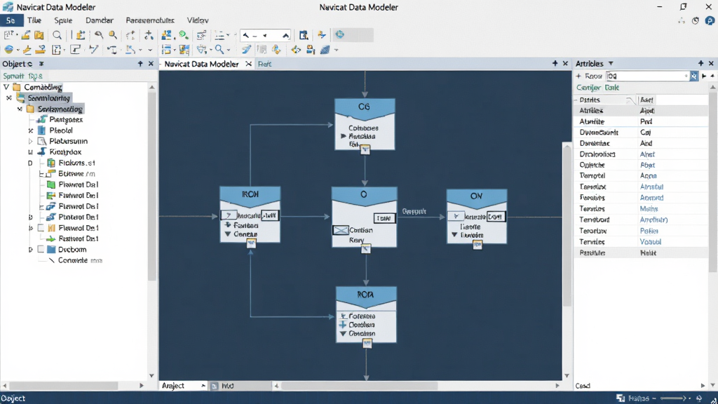 һ��չʾNavicat Data Modeler����������ĸ��廭�棬����Ϊʵ���ϵͼ�����Ϊ���������б����Ҳ�Ϊ������壬���岼�������������ִ���ƽ����Ʒ��ɫ������ɫ�Ͱ�ɫΪ��������ɾ��޶���Ԫ�أ�����ϸ�壬ͻ��רҵ���ݿ⽨ģ���ߵ�ֱ�����Ч��