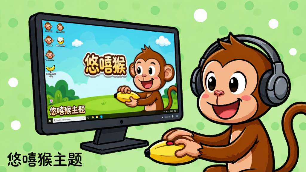 ���壺һ̨��������������ĵ�����Ļ���Ա���һֻ���Ŷ����ĺ������ڿ��ĵز�����ꡣ���֣�����λ�ڻ������룬���������Ҳ࣬����רע�����֡��Ű棺���汳��Ϊ����ɫ�����а�ɫԲ��װ�Σ������Χ���ɻ��á���񣺿�ͨ�廭��ɫ�����ޣ�������ࡣϸ�ڣ���Ļ����ʾ��������棬�������������㽶��״����꣬���½��С����������⡱�����ֱ�ʶ�����ʣ����壬�ɾ����޶���Ԫ�ء�