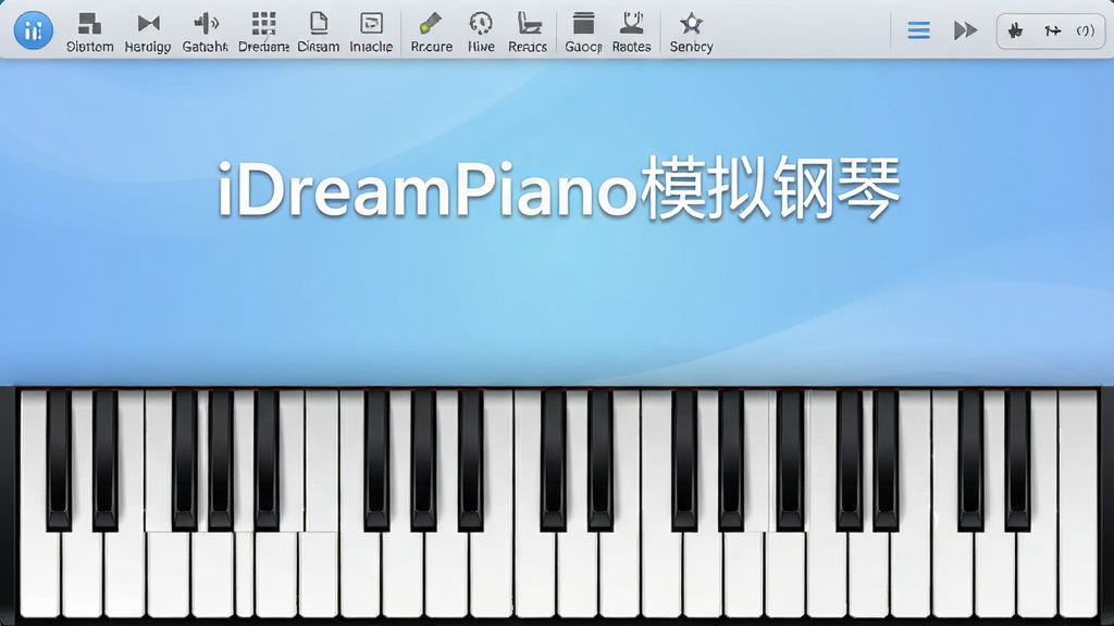 һ�Ÿ��������Ļ��ͼ������������iDreamPianoģ����������棬���ټ���ռ����Ļ�·����Ϸ��й��ܲ˵�����������������������Ϊ��͵Ľ�����ɫ����������������ע��iDreamPianoģ����١������ʸɾ��޶���Ԫ��