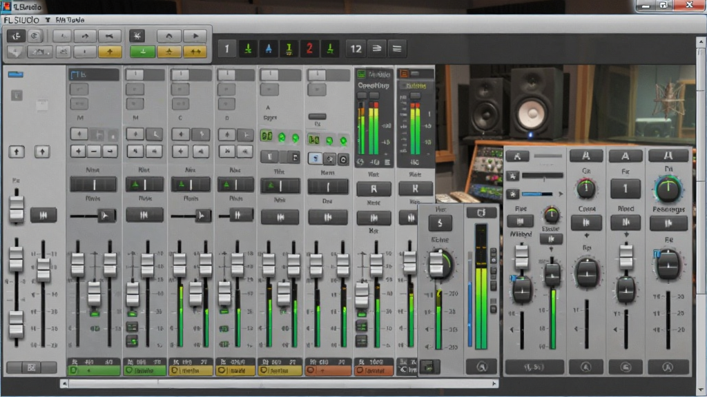 FL Studio ����̨���棬չʾ��ͨ�����ӡ���ƽ����Ч������ۣ�����Ϊרҵ¼���ﻷ����������ͣ�������������������ִ���ϸ�ڷḻ�����ʸɾ���