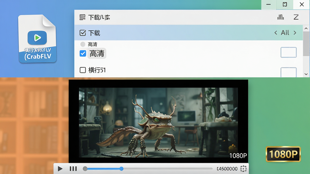 ���壺��������FLV��Ƶ����(CrabFLV)������ɵ���Ƶ�ļ�ͼ���뱾�ز��������Ÿ��廭��ĶԱȳ��������֣��ϰ벿��Ϊ���������б�����ѡ�����塱��ǩ���°벿��Ϊ���������ڲ�������ϸ�����Ƶ���棻�Ű棺���½ṹ��ɫ�ʹ�����Ȼ�����дʵ���ƽ��ϣ�ͻ�����ʶԱȣ�ϸ�ڣ��������������½���ʾ��1080P����������Ƶ�����������������ʣ����壬�ɾ����޶���Ԫ�ء�