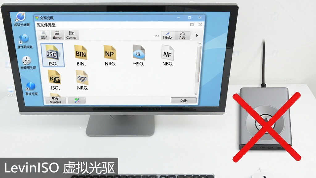 һ�������ӽǵĵ������棬��ʾ����չʾLevinISO��������������ļ����͹������ý��棬�������г�ISO��BIN��NRG�ȸ�ʽͼ�꣬�Ա�һ̨���ù����豸�����Ϻ�棬Ԣ�����������������������������������������������LevinISO �����������Ϊˮӡ���ڽ���