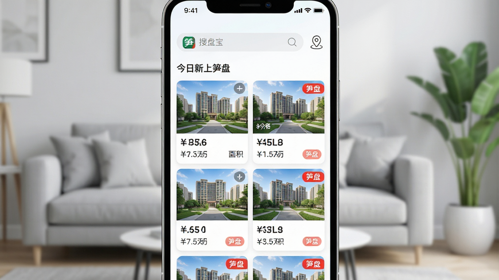 ���壺�ֻ�����չʾ�����̱���Ӧ����ҳ���Ϸ����������Ͷ�λͼ�꣬�в�Ϊ��Դ��Ƭ�б���ÿ�ſ�Ƭ��ʾС��ʵ��ͼ���۸�����͡����̡���ɫ��ǩ�����֣��ֻ����У���Ļ��ǰ������Ϊǳ��ɫ�ִ�������ɳ������ֲ�黯���Ű棺����UI��������Ϣ�㼶��������Ƭʽ�������롣���дʵ�Ƽ��磬ɫ������ͨ͸��ϸ�ڣ���Ļ�������������������ɼ������̱���Logo�͡������������̡����⡣���ʣ�4K���壬�ɾ����޶���Ԫ�ء�