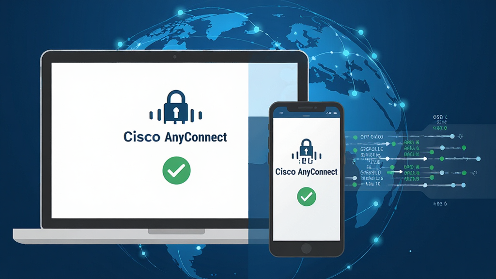 ����Ϊ�ʼǱ��������ֻ�ͬʱ��ʾ��Cisco AnyConnect�����ӳɹ����棬����Ϊ��ɫ�����������ˣ�����Ϊ���ҷ���������豸��д���Ҳ�չʾ�����������������Ű��࣬���Ƽ��б�ƽ���廭��ϸ�ڰ���VPN����ͼ������ɫ�Թ������ʸ���ɾ����޶���Ԫ��