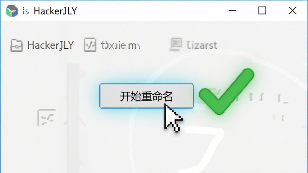 һ��չʾ������Ļ�� HackerJLY �ļ������� ���������ͼƬ�����������ָ������ͣ�ڡ���ʼ����������ť�ϣ��Ա���һ����Ŀ����ɫ�Թ�ͼ�꣬��������������������΢�ĿƼ��й��Σ����ʸ��壬�ɾ��޶���Ԫ��