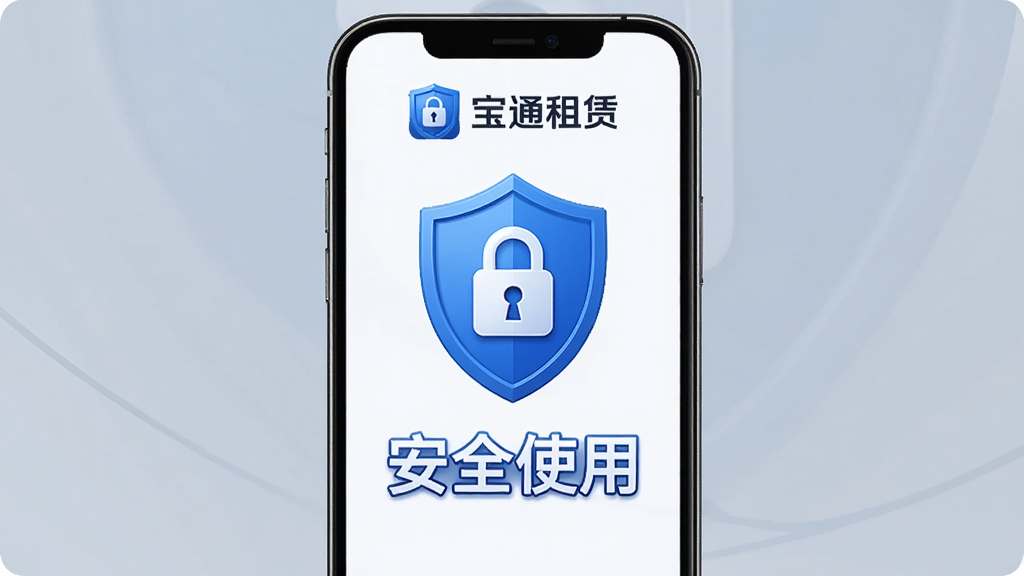 ��ͨ����App��ȫʹ����ʾ������Ϊ�ֻ���Ļ��ʾ��ȫ��ͼ��ͱ�ͨ����Logo������Ϊ���У��Ű��࣬���Ϊ��ȫ��ʾ�磬ϸ�ڰ�����ɫ���ơ��������֡���ȫʹ�á������ʸ��壬�ɾ����޶���Ԫ��