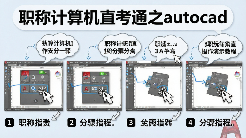 һ��չʾ��ְ�Ƽ����ֱ��֮ͨautocad��������ʾ�̵̳�ͼƬ������ΪAutoCAD��������ֽ�ͼ������˵�����ݣ�����Ϊ�ֲ���ͼ���У��Ű水��Ŵ�������չʾ�����Ϊ��ѧָ���磬ϸ�ڰ���������ʾ�����ť�����������ʾ�⣬���ʸ��塢�ɾ����޶���Ԫ��