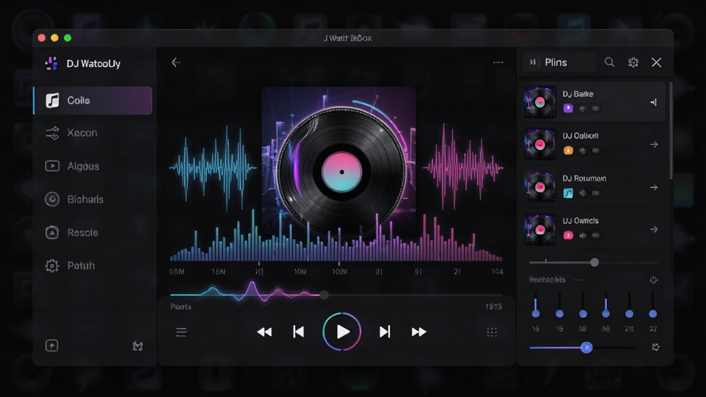 ���DJ���ֺ���������ȫòչʾ������Ϊ���ڷ�����ֲ��������ڣ����ΪDJ�������ർ�������м�Ϊר��������Ƶ�������������Ҳ�Ϊ�����б�����Ч������壬����������η������Ű�����ִ�����Ƭʽ��ƣ�������ſᣬϸ�ڰ����޺��Ч���������Ρ���ת��ƬԪ�أ����ʸ��壬�ɾ����޶���Ԫ��