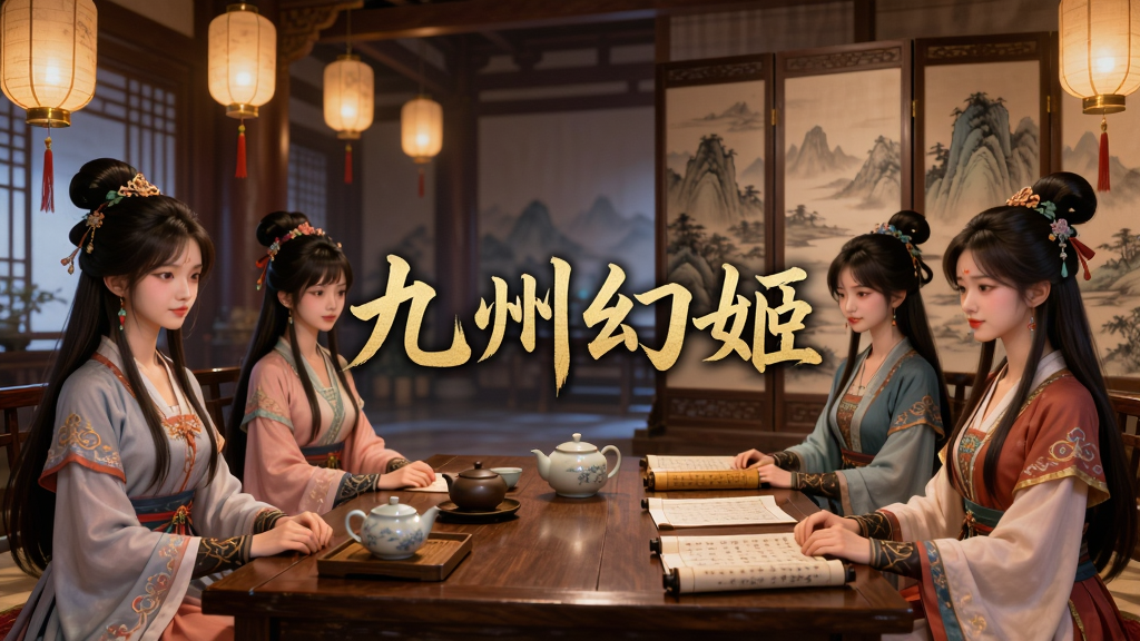 ����Ϊ��λ�ŷ���Ů��ɫΧ�������Ŵ���У������в������ᣬ����Ϊ���ҵ�����ɽˮ���磬���������ý�ɫ������д