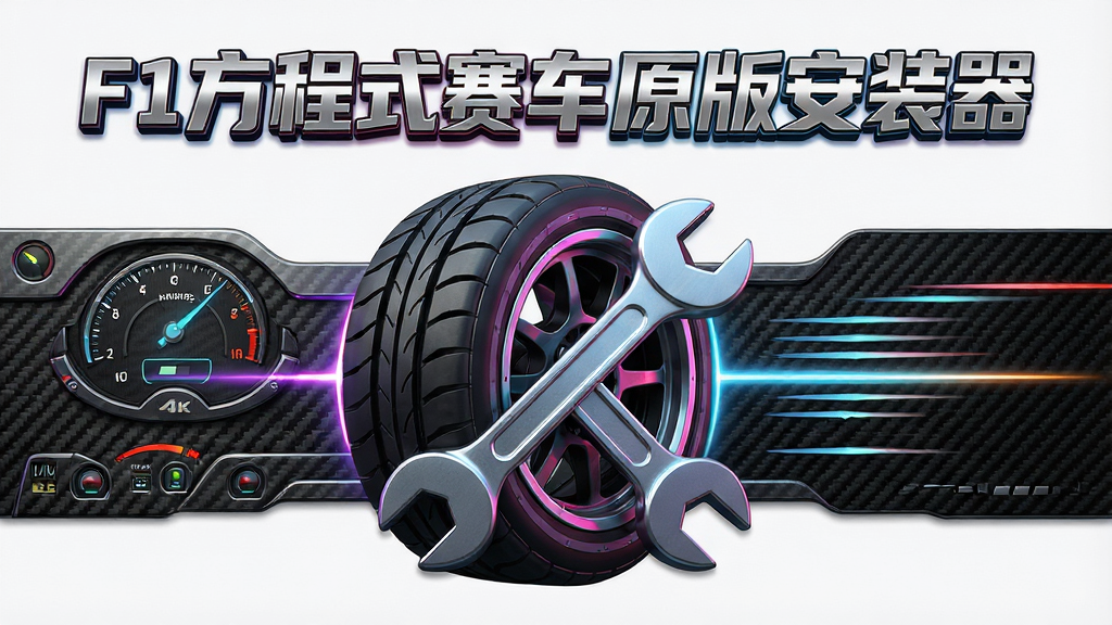 һ�������Ƽ��е�������Ϸ��װ���棬������һ���޴��F1������̥����ֽ����ͼ�꣬����Ϊ���й�ͼ���Ű����������ơ�F1����ʽ����ԭ�氲װ�����Խ����ʸ�����������ͼ���Ϸ������Ϊ3Dдʵ���޺��Ч��ϣ�ϸ�ڰ���̼��ά�������Ǳ���Ԫ�غ��ٶ��ߣ�����Ϊ4K�����壬�ɾ����޶���Ԫ��