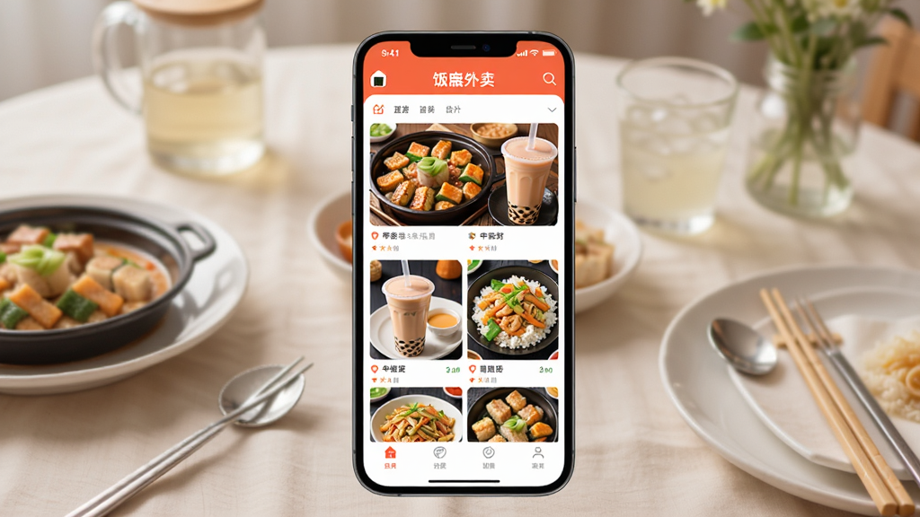 һ��չʾ�����ֻ���Ļ��ͼƬ����Ļ������ʾ��������App����ҳ���棬ҳ���������Ÿ����в���ʳͼƬ�������̲衢�����ȣ���������ܰ�Ĳ���������������ɾ������������������޶���Ԫ��