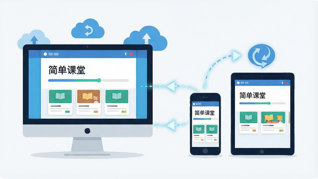 һ��չʾ���豸ͬ��ѧϰ����ĿƼ��廭���������Ϊ̨ʽ������ʾ�����Ҳ�Ϊ�����ֻ���ƽ����ԣ���̨�豸��Ļ����ʾ���򵥿��á������ҿγ̽�����ͬ��һ�£��м��÷�������߼�ͷ���ӱ�ʾ����ͬ��������Ϊ�������У����Ϊ�ִ���ƽ�Ƽ��磬ϸ�ڰ����ƶ�ͼ�ꡢͬ����ת��ͷ���γ̿�Ƭ����ͼ�����ʸ��壬�����ɾ����