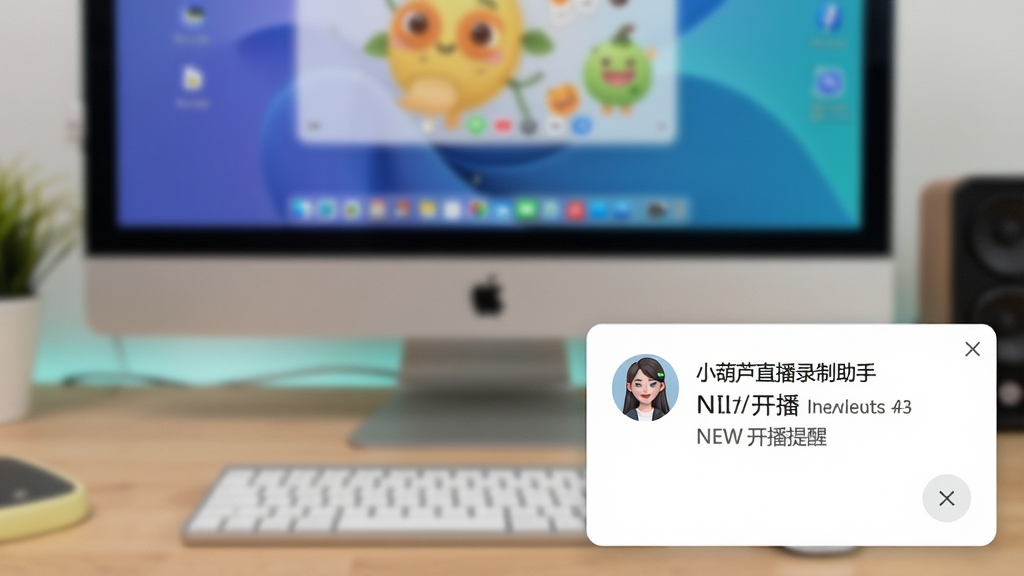 һ��չʾС��«ֱ��¼������NEW�������ѵ�����ͼƬ�������ǵ����������½ǵ�֪ͨ����������Ϊ������ʾ�򣬷��Ϊ������UI��ƣ�ϸ�ڰ�������ͷ�񡢿���������ʾ���رհ�ť�����ʸ��壬�ɾ����޶���Ԫ��