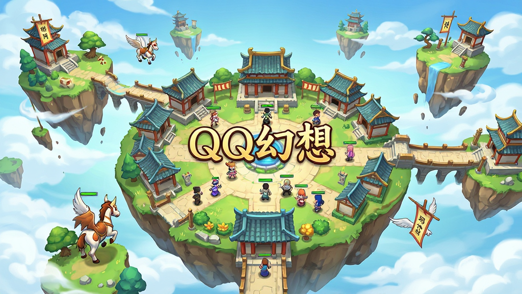 ���峡��ͼ������ΪQQ������Ϸ�еĶ���������磬���ֲ���Զ�������ӽǣ��Ű�����Ϸ����Ϊ�������������죬���Ϊ����������й��翨ͨ��Ⱦ��ϸ�ڰ���Ư���ĵ��졢�ŵ佨����������������ҽ�ɫ�������д����֡�QQ���롱�����ʸ��壬�ɾ����޶���Ԫ��