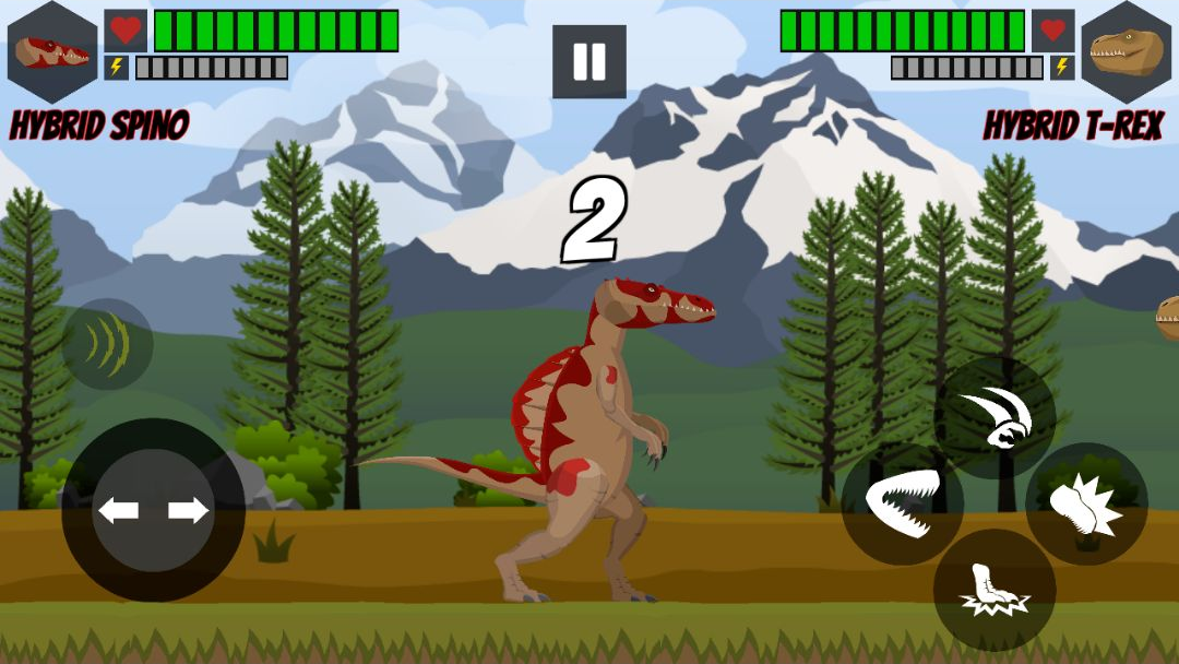 ������VS��������Ͼ�����T-Rex vs Spinosaurus: Hybrid Arena11 ����������ս