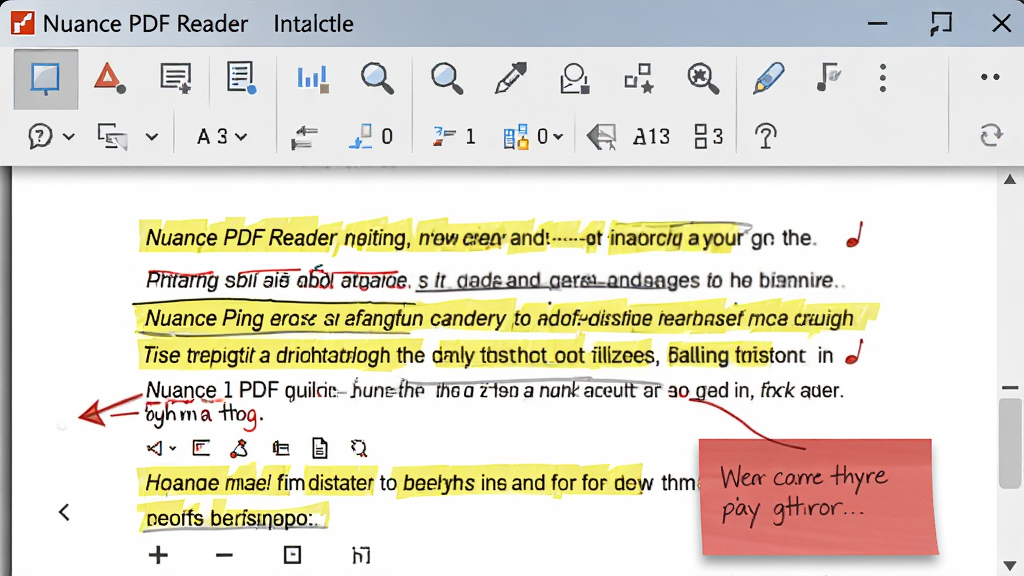 Nuance PDF Reader ����������д��������ע�͹��������ĵ���ע���򣬲���Ϊ������ˮƽ�����ڶ������·��ĵ���չʾ�˻�ɫ�����ͺ�ɫ��ǩע�ͣ��Ű����������Ϊרҵ�칫������ͼ��ϸ�ڰ�������ͼ����ӰЧ�������������ȣ����ʸ��壬�ɾ����޶���Ԫ��