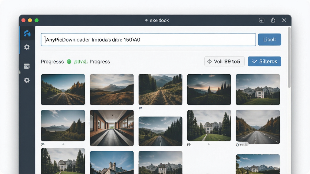 һ��չʾAnyPicDownloader���ܽ������ܵ�ͼƬ������Ϊ����������ճ�����Ӻ��Զ�����ͼƬ�б��ĳ���������Ϊ�Ϸ�������·�ͼƬ����ͼ�ٲ������Ű����������Ϊ��ƽ����ƣ�ϸ�ڰ�������������ʾ��ͼƬ����ͳ�ơ�ɸѡ��ť�������������ɾ����޶���Ԫ��