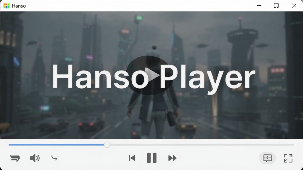 ��������ȫ��չʾ������ΪHanso Player���������ڣ�����Ϊ�������������в���Ƶ���������ײ����ſ��������Ű������������Ϊ�ִ���Լ�Ƽ��У�ϸ�ڰ���������������ͼ�ꡢ��Ļ��ť��ȫ����ť�������д�����