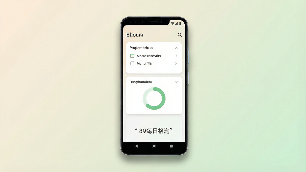һ��չʾ����Լ����ֻ�Ӧ���������Ч��ͼ������������һ��������׿�ֻ�����Ļ�ڳ�����ˬ�Ŀ�Ƭʽ���֣����������嵥��ϰ�ߴ�Բ����һ��ÿ�ո��ԣ�����Ϊǳ��ɫ�뵭��ɫ���䣬�����񼫼򡢸ɾ������׳��㣬ϸ�����ֻ���Ե�������Ӱ�������������޶���Ԫ��