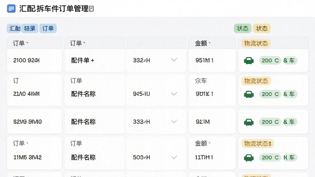 ����𳵼���������ҳ�棬����Ϊ�����б���״̬��ǩ������Ϊ��Ƭʽ�������У����Ϊ�ִ���ƽ����ƣ�ϸ�ڰ���������š�������ơ�������״̬ͼ�꣬���ʸ��壬�ɾ����޶���Ԫ��