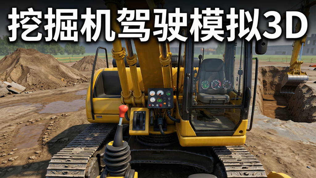 ����������һ̨��ɫ�����ھ��ͣ�ڽ��������ϣ���ʻ���ӽ�չʾ�����˺��Ǳ��̣����������Ѻʹ��ھ�Ĺ������Ϸ��ð�ɫ������д�š��ھ����ʻģ��3D�������ֲ������ַ���ͼ���ھ��ռ�������壬���дʵ3D��Ⱦ��ϸ�ڰ����Ĵ�������Һѹ�����������ʸ���ɾ��޶���Ԫ��