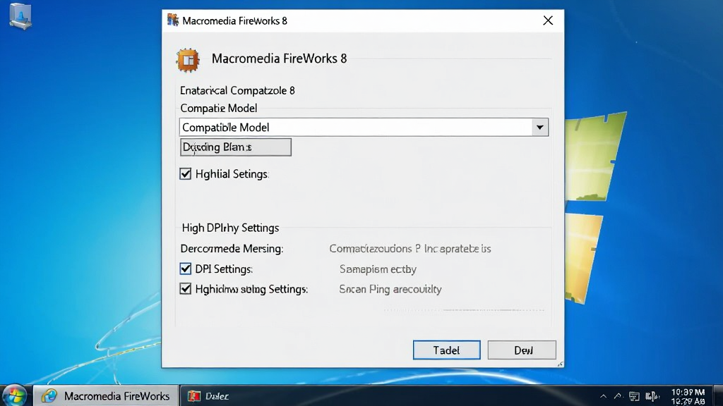 һ��չʾ��Windows����������Macromedia Fireworks 8 ���������Ե�ͼƬ������Ϊ��ݷ�ʽ���Դ��ڣ����־��У��Ű����������Ϊ������ͼ�磬ϸ�ڰ�������ģʽ�����˵��͸�DPI���ù�ѡ�򣬻��������ɾ����޶���Ԫ�أ�����������Ϊ��Macromedia Fireworks 8����