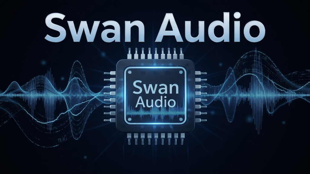 һ��չʾSwan Audio�߱�����Ƶ��������ͼƬ������������һ�������оƬͼ�꣬��Χ������