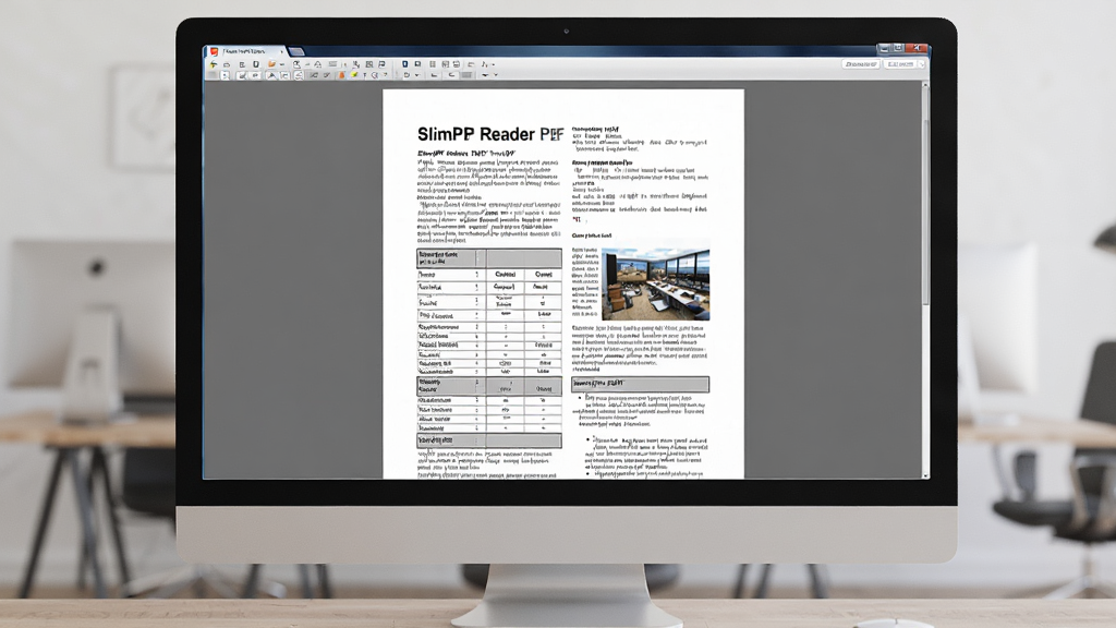 һ��չʾSlimPDF Reader������ȾPDF�ĵ���ͼƬ������Ϊ������Ļ����ʾ�ĸ����Ű�PDFҳ�棬�������֡������ͼƬ���ţ�����Ϊ����չʾ�ĵ����ݣ����Ϊרҵ�칫�磬ϸ�ڰ������������ֱ�Ե��׼ȷ�ı���������������ͼƬ��ʾ�����ʸ��壬����ɾ����޶���Ԫ��