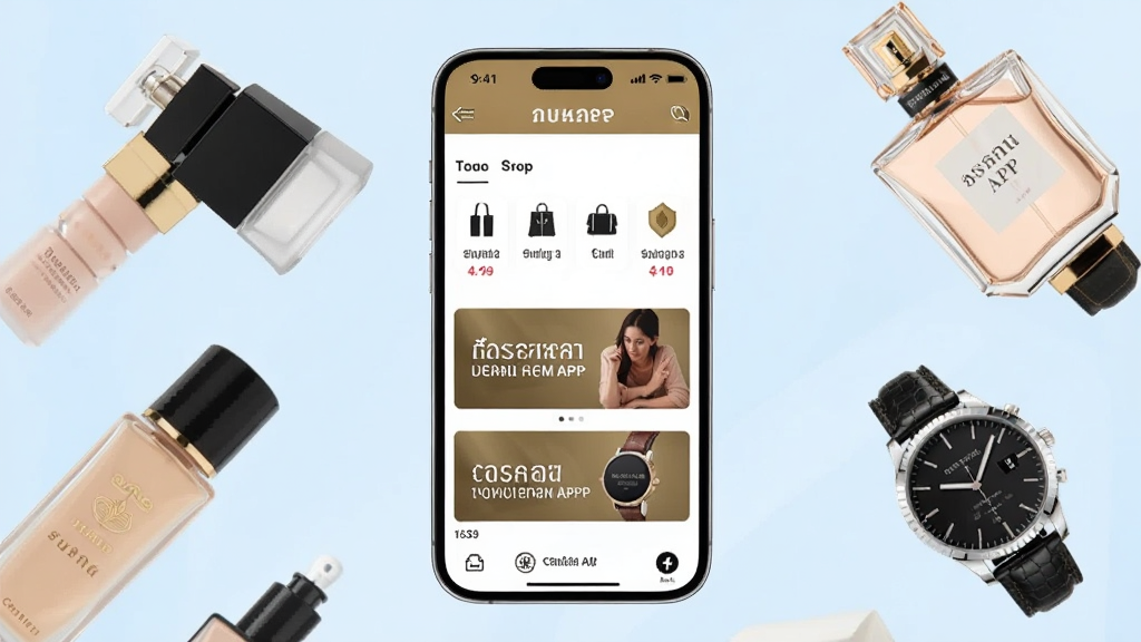 һ��չʾ̩����Ȩ��˰APP������ֻ�����ͼ������������һ���ִ������ֻ�����Ļ��ʾ̩����Ȩ��˰APP��ҳ��������Ʒ����ͼ��ʹ���������ֻ���Χ���ƻ�ױƷƿ����ˮ���ֱ�����˰��ƷԪ�أ�����Ϊ����ǳ��ɫ���䣬��������ִ���ϸ�ڷḻ�����ʸ��壬�ɾ��޶���Ԫ��