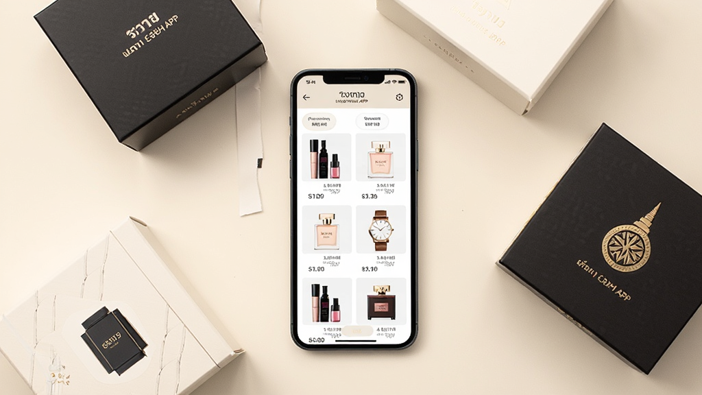 һ���ֻ���ʾ̩����Ȩ��˰APP����Ʒ�б�ҳ�棬ҳ�����л�ױƷ����ˮ���ֱ��ȷ����ǩ���ֻ��Ա�ɢ���ż������µ���Ʒ��װ�У�����Ϊ��͵��װ�ɫ�����沼�־��У�����Լ����ϸ�����������ʸ��壬�ɾ��޶���Ԫ��