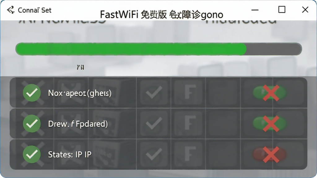 FastWiFi ��Ѱ������Ͻ���ͼ��������ʾ�����������·��г�������������IP����״̬����ɫ�Թ����ɫ��������ɼ�������࣬���ʸɾ����޶���Ԫ��