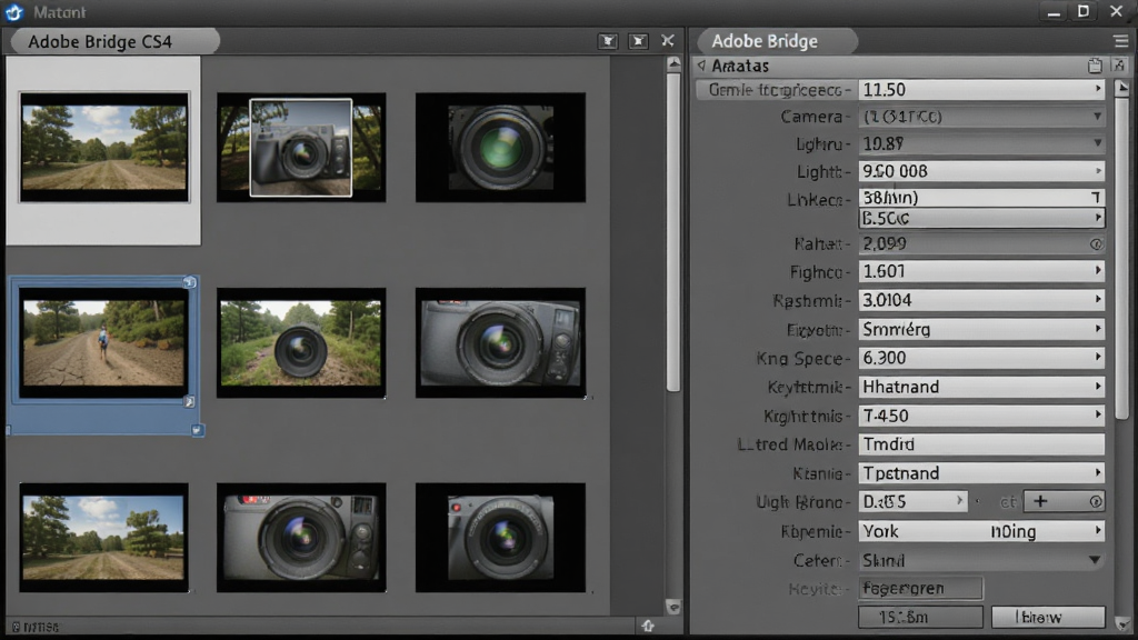 һ��չʾ Adobe Bridge CS4 Ԫ��������ͼƬ�������Ҳ�������г����Ԫ�����ֶΣ���������ͺš���Ȧ�������ٶȡ��ؼ��ֱ�ǩ�ȣ��������ͼ��ѡ�и�����������Ϊרҵ��Ӱ���ڷ磬ϸ�ڰ����ֶ��������Ӧ��ֵ�����������ɾ����޶���Ԫ��