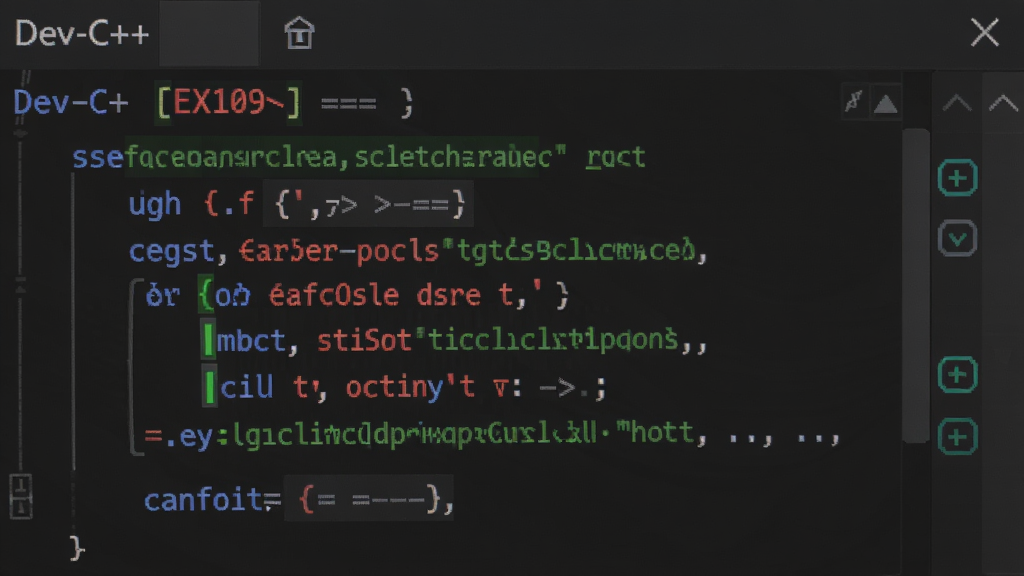 һ�� Dev-C++ ����༭����дͼ������۽��ڲ�ɫ�﷨������ C++ ���룬�ؼ���Ϊ��ɫ���ַ���Ϊ��ɫ��ע��Ϊ��ɫ�������Զ�ƥ���и�����ʾ���Ҳ��д����۵���ǣ�����Ϊ��ɫ���⣬���Ϊ�Ƽ��б�̽��棬������������������������ɾ����޶���Ԫ�ء�