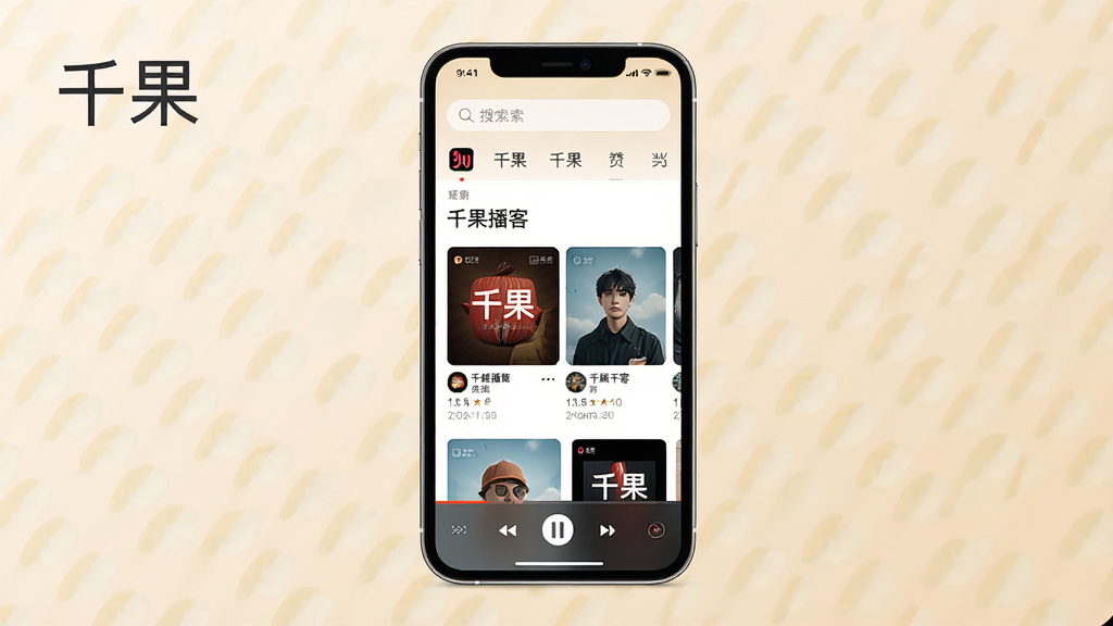 һ��չʾǧ������APP���Ľ�����ֻ�����ͼ������������һ�����������ֻ�����Ļ����ʾǧ��APP��ҳ�Ƽ�����������������������ǩ���в�Ϊ����ר����Ƭ���򻬶����򣬵ײ�Ϊ���ſ�����������Ϊǳ��ɫ���䣬������ִ���ϸ�����������ʸɾ����޶���Ԫ�أ�ͼƬ�����ֱ�ע��ǧ����