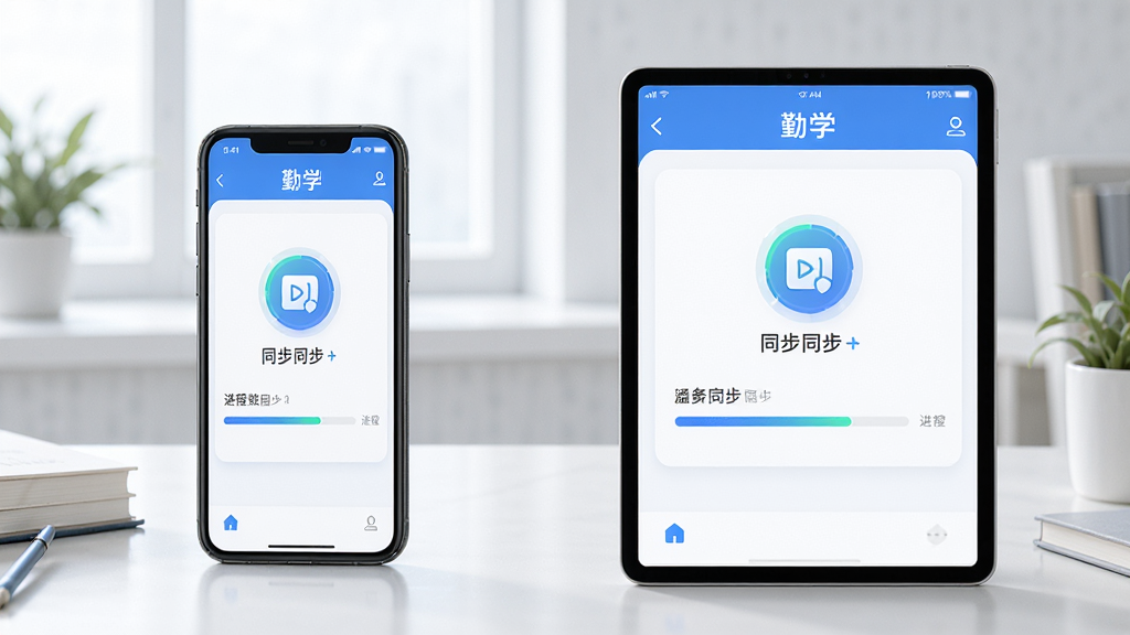 ��ѧ���豸ͬ��ѧϰ���ȣ�����չʾ�ֻ���ƽ��ͬʱ��ʾ��ѧAPP���棬�������ҶԱ����У����Ƽ�����ѧϰ��Χ��ϣ�ϸ����ͻ��ͬ��ͼ��ͽ����������������������ɾ�����