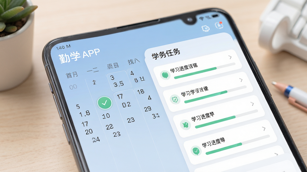 ��ѧ���Ի�ѧϰ�ƻ����棬����չʾ��ѧAPP�е������������б��������������򣬷��������ʣ�ϸ����ͻ���򿨺�ѧϰ�����������������ɾ����޶������Ԫ��