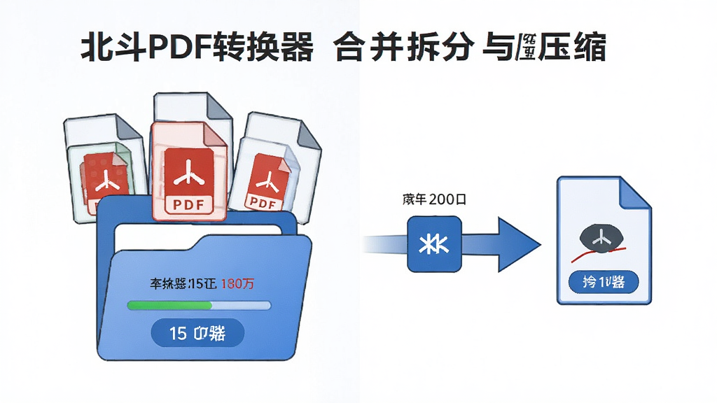 һ��չʾ����PDFת�����ϲ������ѹ�����ܵĳ���ͼ,����Ϊ���PDF�ĵ�ͼ�걻���Ͻ�һ���ļ���ͼ�����Ա���ѹ����ͷָ���С���ļ�ͼ��,����Ϊ���ҶԱ�ʽ,�Ű�ֱ��,���Ϊ�������廭��,ϸ�ڰ����ļ���С��ֵ���������Ͳ�����ť,���ʸ���ɾ��޶���Ԫ��