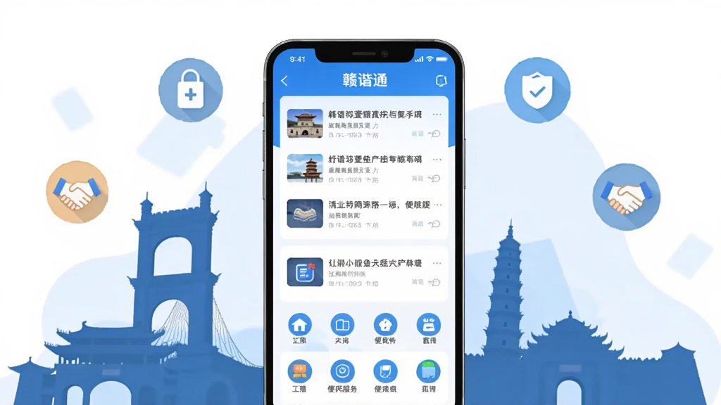 ����������һ�������ֻ�����Ļ����ʾ����гͨ��Ӧ�õ������棬�����а�����Ѷ�б��ͱ������ͼ�꣬�ֻ���Χ�����Ž����ر꽨����Ӱ�ʹ�����������ͼ��Ԫ�أ�������ñ�ƽ���廭���ɫ������ɫ�Ͱ�ɫΪ��������ɾ����࣬���廭�ʣ��޶���װ��Ԫ�ء�