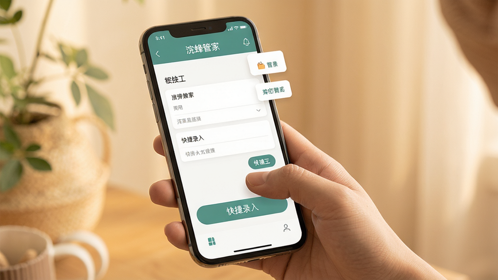 һ��չʾ佷�ܼ��ƶ��˲��������Ч��ͼ��������һֻ����ס�ֻ���Ĵָ���ڵ����Ļ�ϵĿ��¼�밴ť����Ļ����ʾ���ı�������������������ť������Ϊ��͵�ůɫ����������������Ȼ�������������޶���Ԫ��