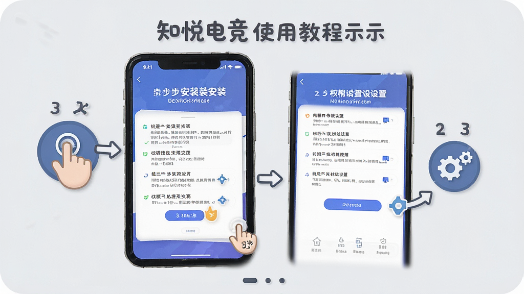 һ��֪�õ羺ʹ�ý̳�ʾ��ͼ���������ֻ���Ļչʾ��װ�����Ȩ�����ý��棬��Ļ�Ա�����ָ�����ͼ��ͳ�������ͼ�꣬����Ϊǳ��ɫ����񣬲��������ֲ�������Ѻ��׶���ϸ����ȷ���߻��ʣ��ɾ����޶���Ԫ��