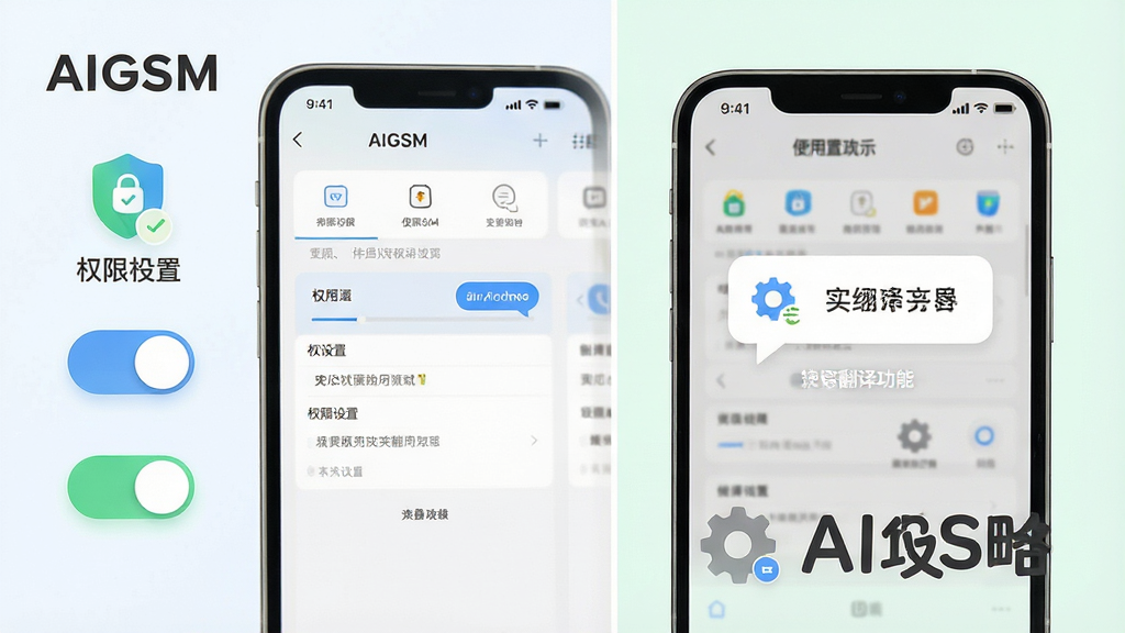AIGSM�ƶ���ʹ�ý̳�ʾ��ͼ������Ϊ�ֻ���Ļ��ʾȨ�����ý���ͷ��빦��ҳ���������Ȩ�޿����Ҳ෭����ʾ���Ű����ҷ������������ǳɫ��ϸ�ڰ���Ȩ��ͼ�ꡢ�������ݡ����ó��֣����ʸ���ɾ��޶���Ԫ�أ�������������ʾ