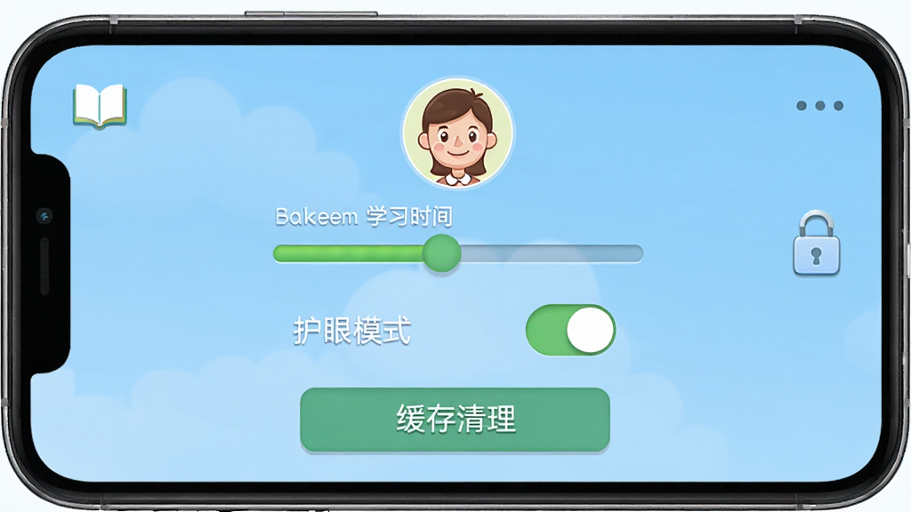 �ٶ�ʶ�ִ�ʦ�������ý��棬����Ϊ�ֻ���Ļ��ʾ�ҳ�������壬���ְ���ѧϰʱ�����顢����ģʽ���ء�����������ť���Ű����룬����๤����UI��ϸ�ڰ�����ͨ�ҳ�ͷ������ͼ�ꡢ�����������ʸ��壬�ɾ����޶���Ԫ��