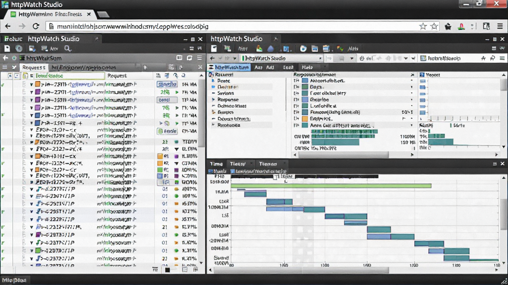 HttpWatch Studio���������ͼ������ΪPC�������������ǶHttpWatch��壬�������Ϊ�����б��Ҳ�Ϊ��ϸ��Ϣ���Ű�����չʾ����ͷ����Ӧͷ��ʱ����ͼ�������Ϊרҵ��������дʵ���ϸ�ڰ���URL��ַ����״̬�롢��ʱ��״ͼ�����ʸ���ɾ��޶���Ԫ�ء�