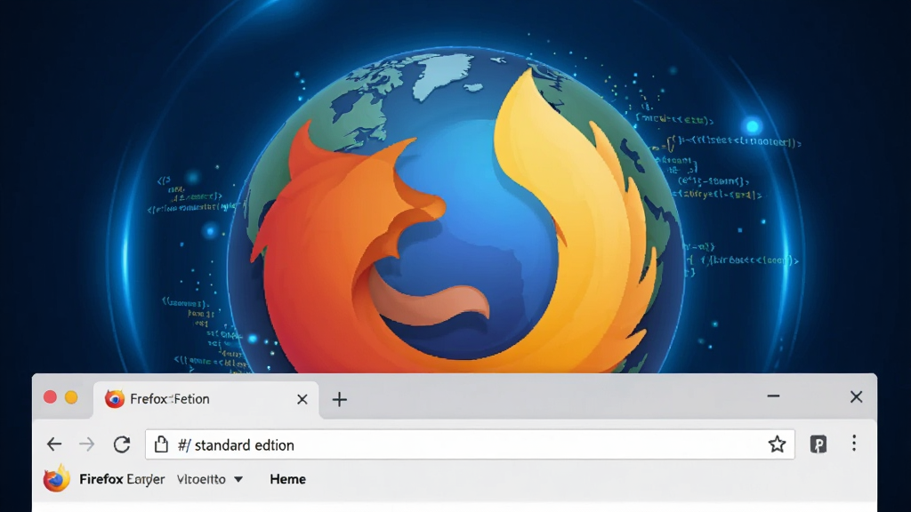 һ��չʾFirefox ��׼�������������ĸ���ͼ�����������Ǿ޴�Ļ����־�����ŵ��򣬱���������ɫ�Ƽ��й��Σ�ǰ���Ǽ�����������ڽ��棬������ǩҳ����ַ������ǩ�������Ϊ�ִ���ƽ���Ƽ��磬ϸ�ڰ�������������Ч������4K���ɾ����޶���Ԫ�ء�